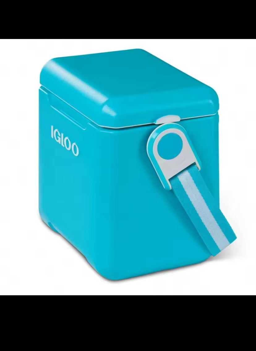 11 QT Side Cooler, Turquoise is perfect for holding sports drinks and water bottles