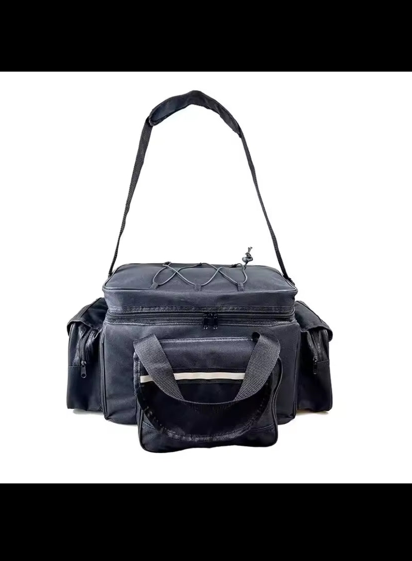 50*30*25cm Waterproof Fishing Bag Nylon Large Capacity Multi-Purpose Fishing Tackle Bag Two-Layer Outdoor Shoulder Bags
