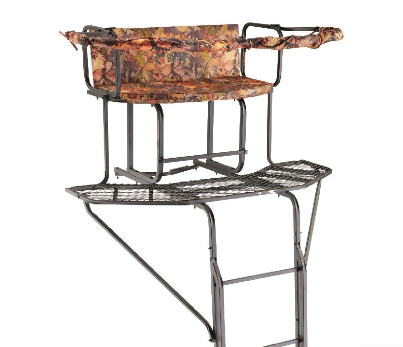 High quality 20' 2-Man Ladder Tree Stand with Hunting Blind Climbing Hunt Seat, Hunting Gear Equipment Accessories Fast shipping