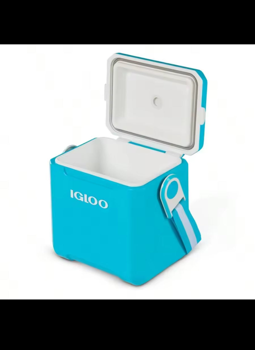 11 QT Side Cooler, Turquoise  is perfect for holding sports drinks and water bottles