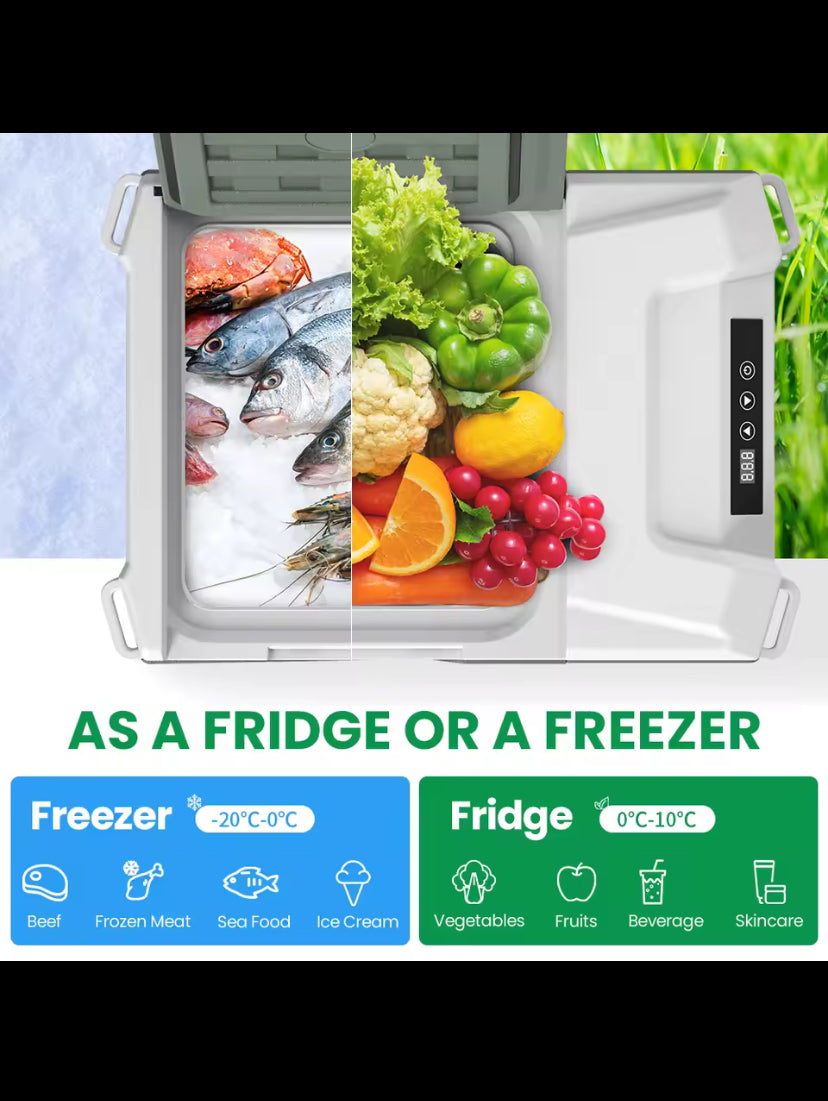 Alpicool NL9 9L Portable Refrigerator 12V/24V Small Car Fridge 100V~240V AC Electric Cooler Plug in Mini Freezer for Camping