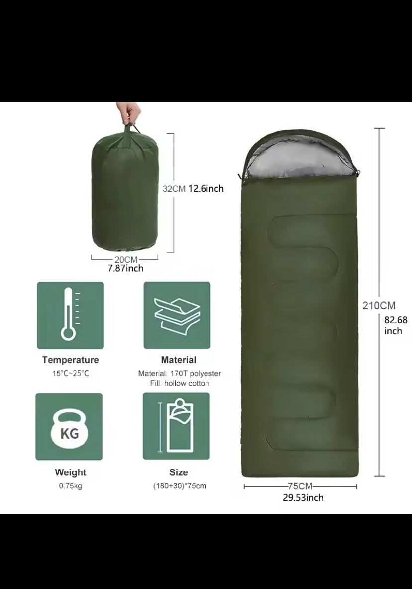 Camping Sleeping Bag Ultralight Waterproof 4 Season Warm Envelope Backpacking Sleeping Bags for Outdoor Traveling Hiking