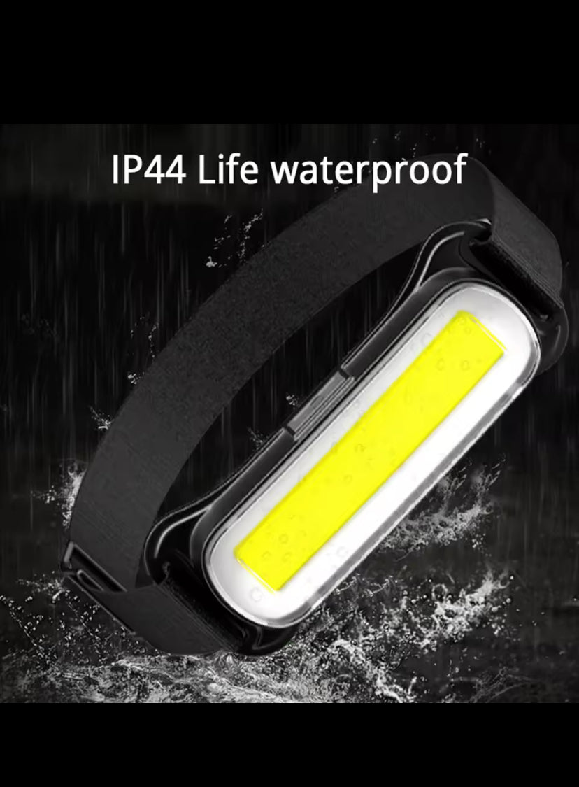 USB Rechargeable LED Headlamp 3 Modes Flashlight Waterproof Head Light Adjustable Headband for Camping Fishing Running Biking