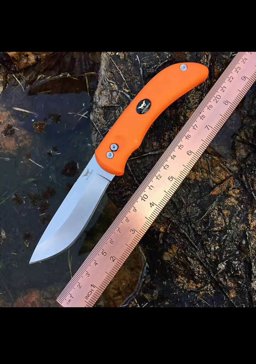 Watchman WF228 Double Blade Hunting Knife Two Blades in One,Butcher Knife, Rotating Skinning and Gutting Fixed