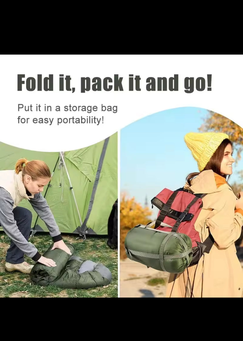 Camping Sleeping Bag Ultralight Waterproof 4 Season Warm Envelope Backpacking Sleeping Bags for Outdoor Traveling Hiking