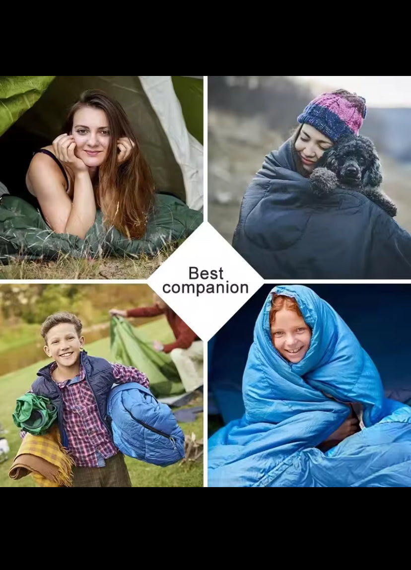 Camping Sleeping Bag Ultralight Waterproof 4 Season Warm Envelope Backpacking Sleeping Bags for Outdoor Traveling Hiking