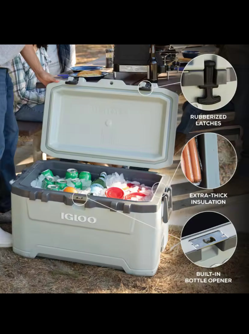 Igloo 72 QT Overland Ice Chest Cooler, Green