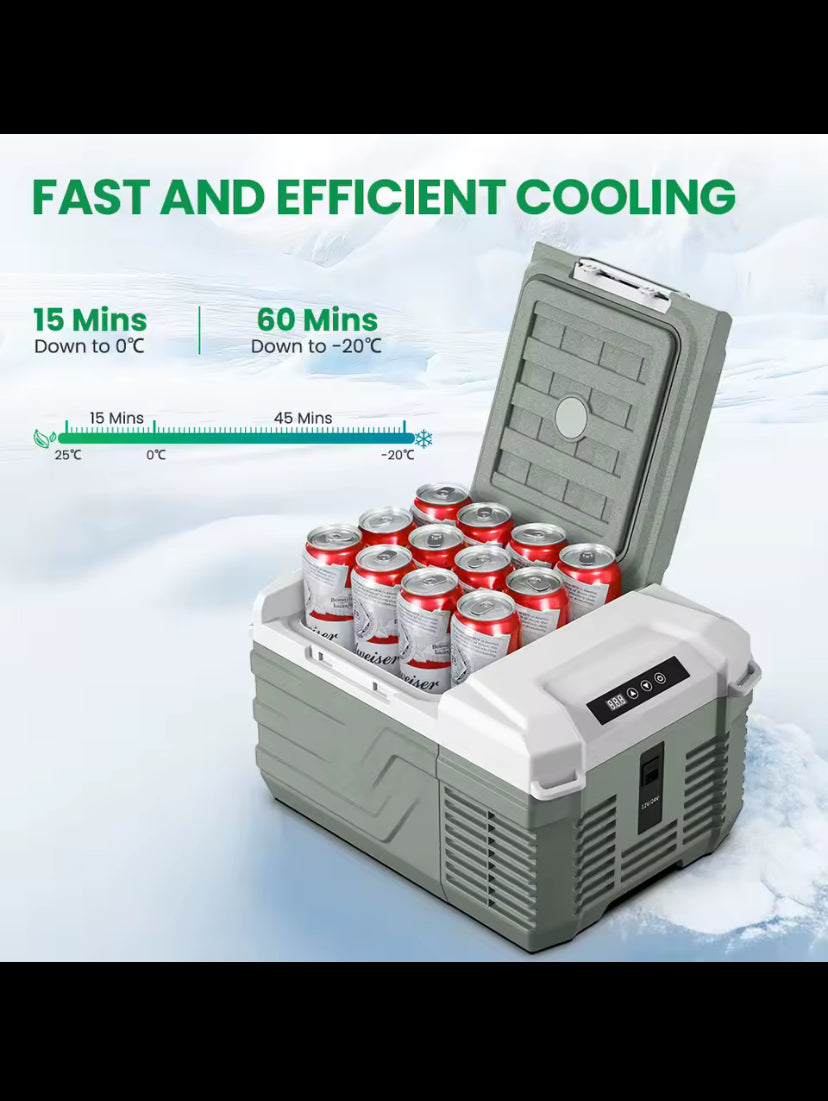 Alpicool NL9 9L Portable Refrigerator 12V/24V Small Car Fridge 100V~240V AC Electric Cooler Plug in Mini Freezer for Camping
